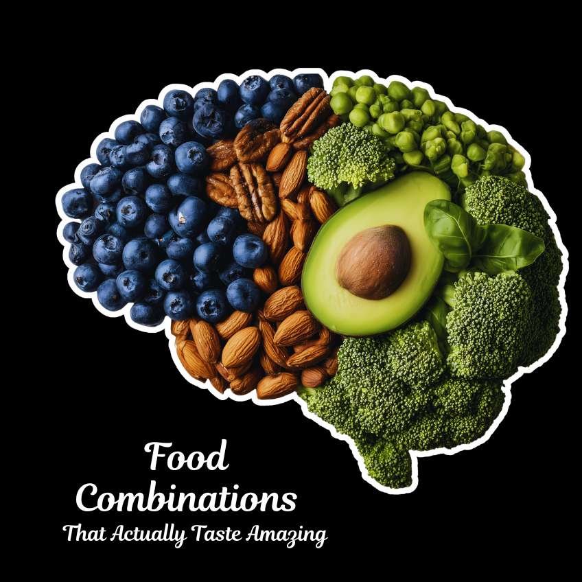 Creative food pairing ideas showing tropical fruit juices with coconut jelly, perfect for adventurous taste experimentation.